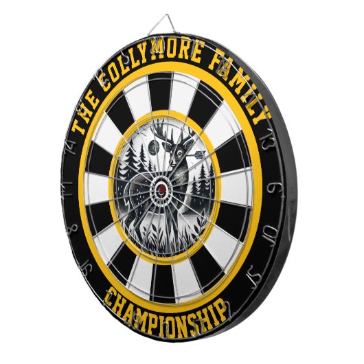 Waldtierdesign mit Ziel Dartscheibe (Vorderseite rechts)