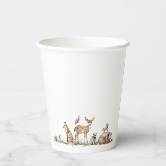 Waldtierdusche Pappbecher (Rückseite)