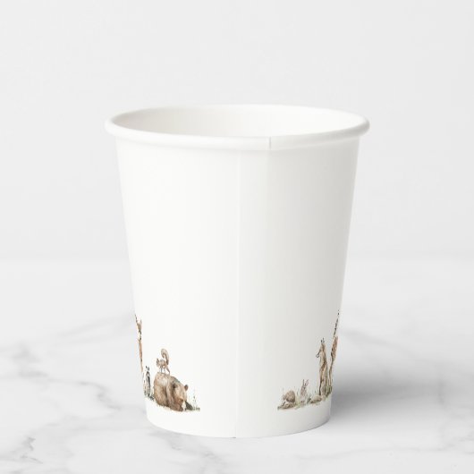 Waldtierdusche Pappbecher (Rechts)