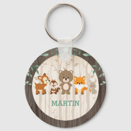 Waldtiere 1. Geburtstags-Gastgeschenke Schlüsselanhänger