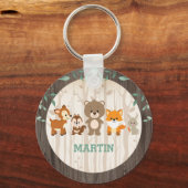 Waldtiere 1. Geburtstags-Gastgeschenke Schlüsselanhänger (Vorderseite)