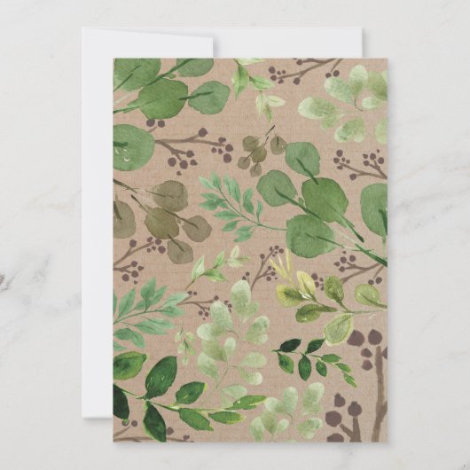 Waldtiere 2. Geburtstag Einladung (Rückseite)