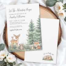 Waldtiere-Abenteuer-Baby-Party