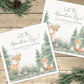 Waldtiere Abenteuer Kinderdusche Serviette