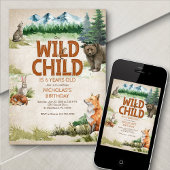 Waldtiere aller Altersstufen Einladung