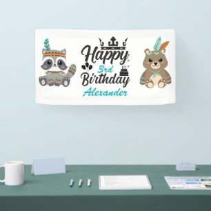 Waldtiere "Alles Gute zum Geburtstag"-Banner Banner