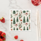 Waldtiere Aquarell Serviette (Beispiel)