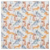 Waldtiere. Aquarell Stoff (Muster)