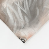 Waldtiere: Aquarellfarbenes, nahtloses Muster Fleecedecke (Ecke)
