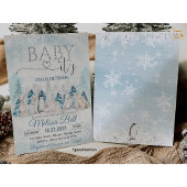 Waldtiere Arktische Tiere Winter Babydusche Einladung