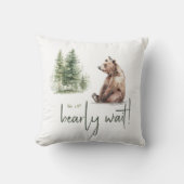 Waldtiere, auf die wir frühzeitig warten können kissen (Vorderseite)