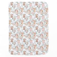 Waldtiere auf einer Babydecke