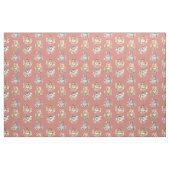 Waldtiere auf Seashell Pink Stoff (Fat Quarter (45,7 x 55,9 cm))