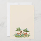 Waldtiere aus Babydusche Einladung (Rückseite)