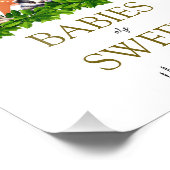 Waldtiere Baby Babys sind süßes Zeichen Fotodruck (Ecke)