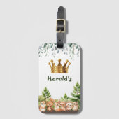 Waldtiere Baby Boy Gepäckanhänger (Vorderseite Vertikal)