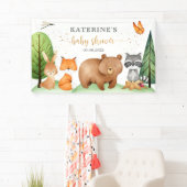 Waldtiere Baby-Duschbanner Banner (Insitu)