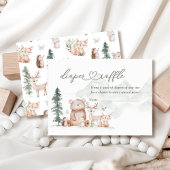 Waldtiere Baby Duschdusche Windelwindeln Begleitkarte