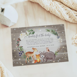 Waldtiere Baby-Duschkarte Begleitkarte