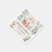 Waldtiere Baby Duschpapiernacken Serviette (Ecke)