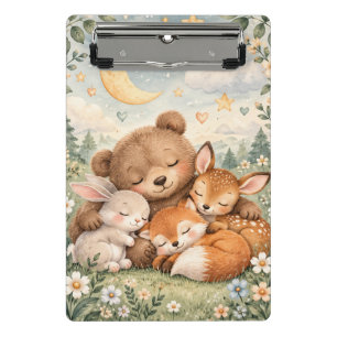 Waldtiere Baby Notizbuch Süßer Bär Hase F Mini Klemmbrett