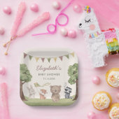 Waldtiere-Baby-Party Pappteller (Party)