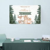 Waldtiere Baby Shower Banner (Messeveranstaltung)