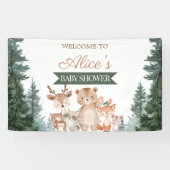 Waldtiere Baby Shower Banner (Horizontal)