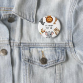 Waldtiere Baby Shower Button (Beispiel)