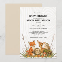 Waldtiere Baby Shower