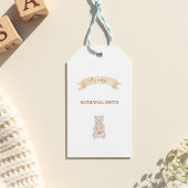 Waldtiere Baby Shower Geschenkanhänger