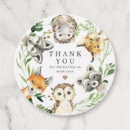 Waldtiere Baby Shower Geschenkanhänger | Geschenka