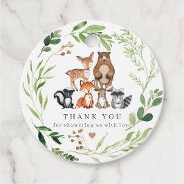 Waldtiere Baby Shower Geschenkanhänger | Geschenka