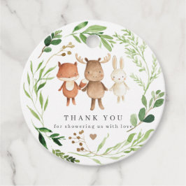 Waldtiere Baby Shower Geschenkanhänger | Geschenka