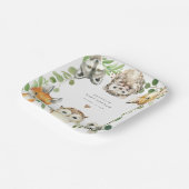 Waldtiere Baby Shower Papierplatten Pappteller (Gewinkelt)