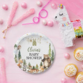 Waldtiere Baby Shower Papierplatten Pappteller (Party)