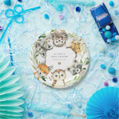 Waldtiere Baby Shower Papierplatten Pappteller (Party)