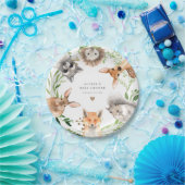 Waldtiere Baby Shower Papierplatten Pappteller (Party)