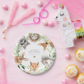 Waldtiere Baby Shower Papierplatten Pappteller (Party)