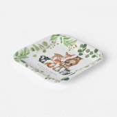 Waldtiere Baby Shower Papierplatten Pappteller (Gewinkelt)