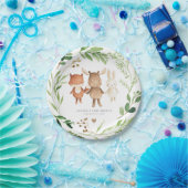 Waldtiere Baby Shower Papierplatten Pappteller (Party)