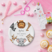 Waldtiere Baby Shower Pappteller (Party)