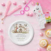 Waldtiere Baby Shower Pappteller (Party)