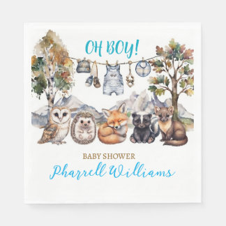 Waldtiere Baby Shower Party Servietten