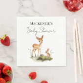 Waldtiere Baby Shower Serviette (Beispiel)