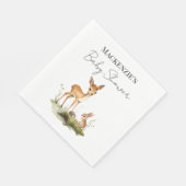 Waldtiere Baby Shower Serviette (Ecke)