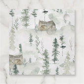 Waldtiere | Baby Showmarke Geschenkanhänger (Rückseite)