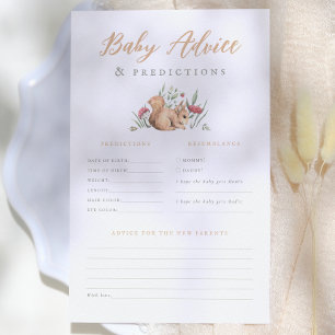 Waldtiere Baby Vorhersagen & Rat Spiel