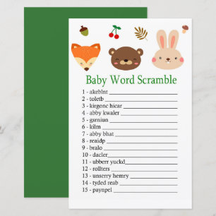 Waldtiere Baby Word Rührei