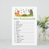Waldtiere Baby Word Rührei (Stehend Vorderseite)
